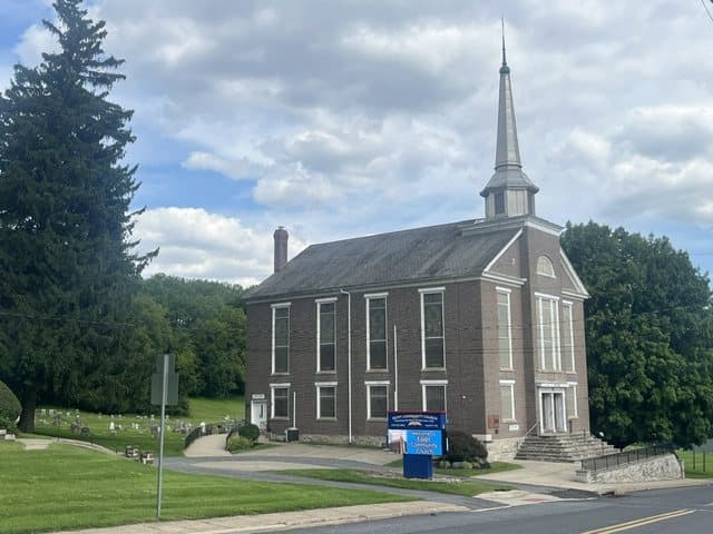 Egypt Community Church and its sign on South Church Street